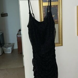 black sparkly dress
